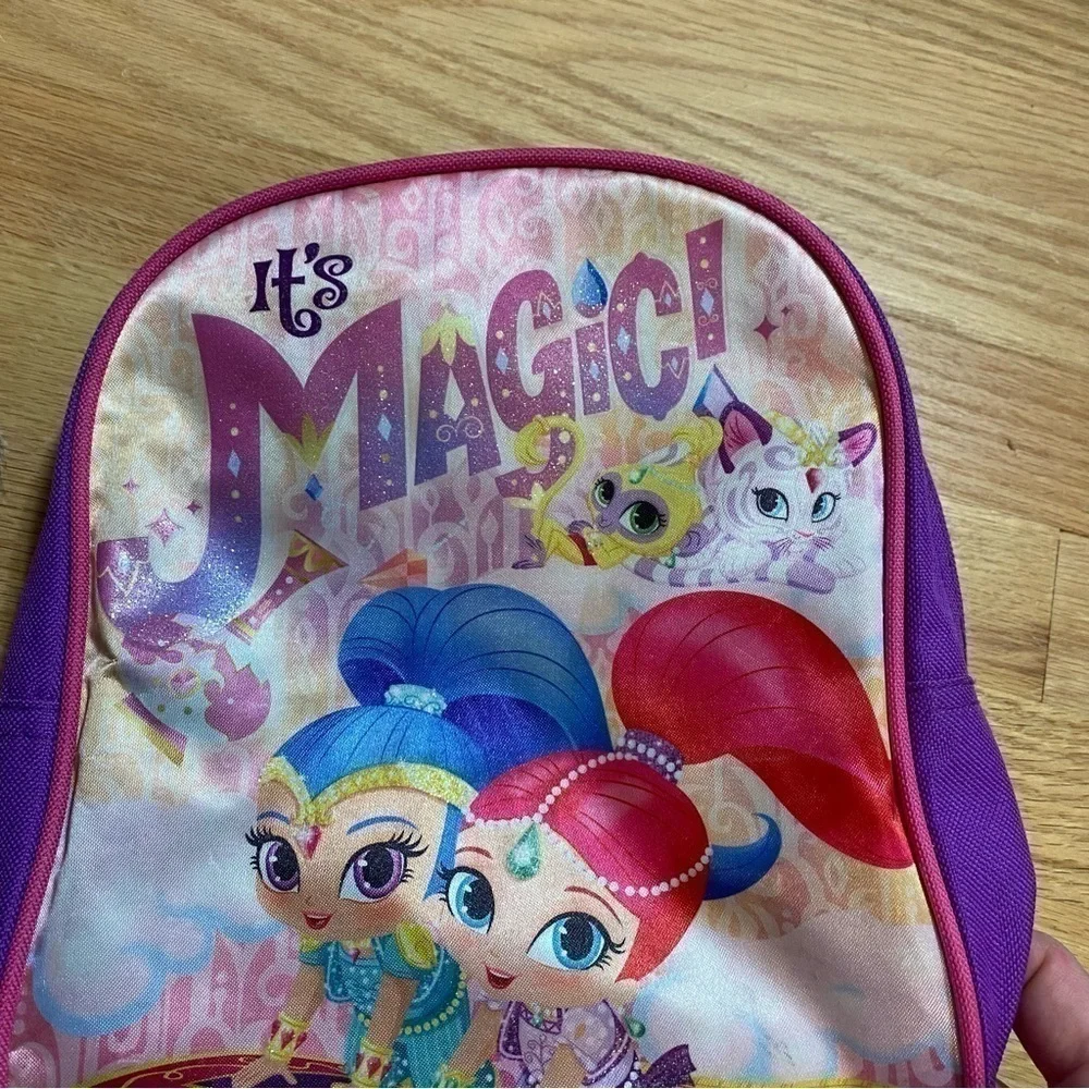 Shimmer & Shine Mini Backpack Book Bag Kids Nickelodeon  Genie Purple Pink Blue